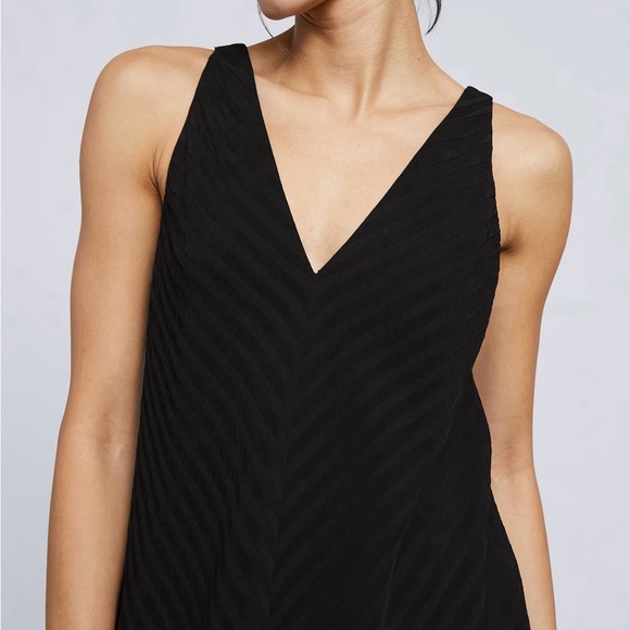 NWOT Everlane The City Stripe Midi Dress in Black Size 4 - Picture 3 of 16